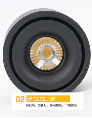 9.8in 5W Lingkaran Hitam Lampu Meja LED Remote Control 100lm/ W