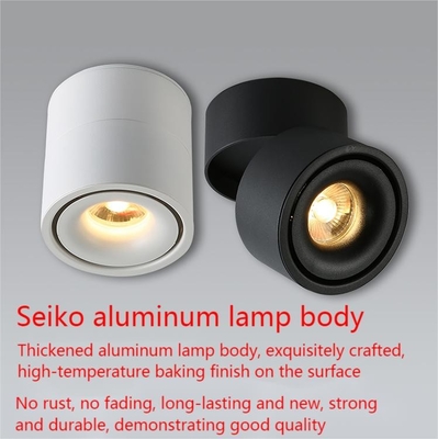 Aluminium 7Ｗ LED Grille Spotlight Ceiling Sodium Tekanan Tinggi Dapat Disesuaikan 3500LM
